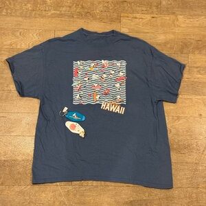 Hawaii Snoopy Graphic T Shirt w/ 2 Keychains Size Large